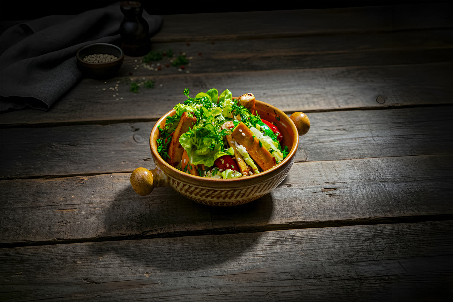 Keto Salad Tofu Mix