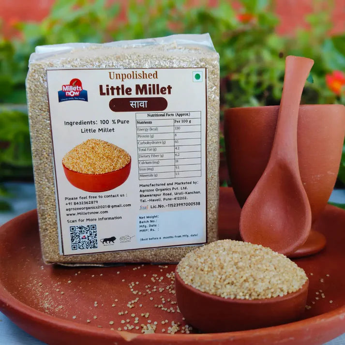 Unpolished Little Millet Grains l Sawa l