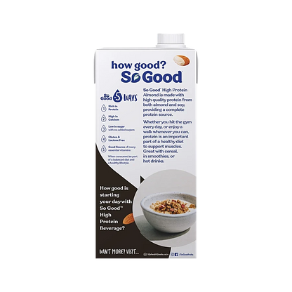 So Good High Protein Almond Milk 1Ltr
