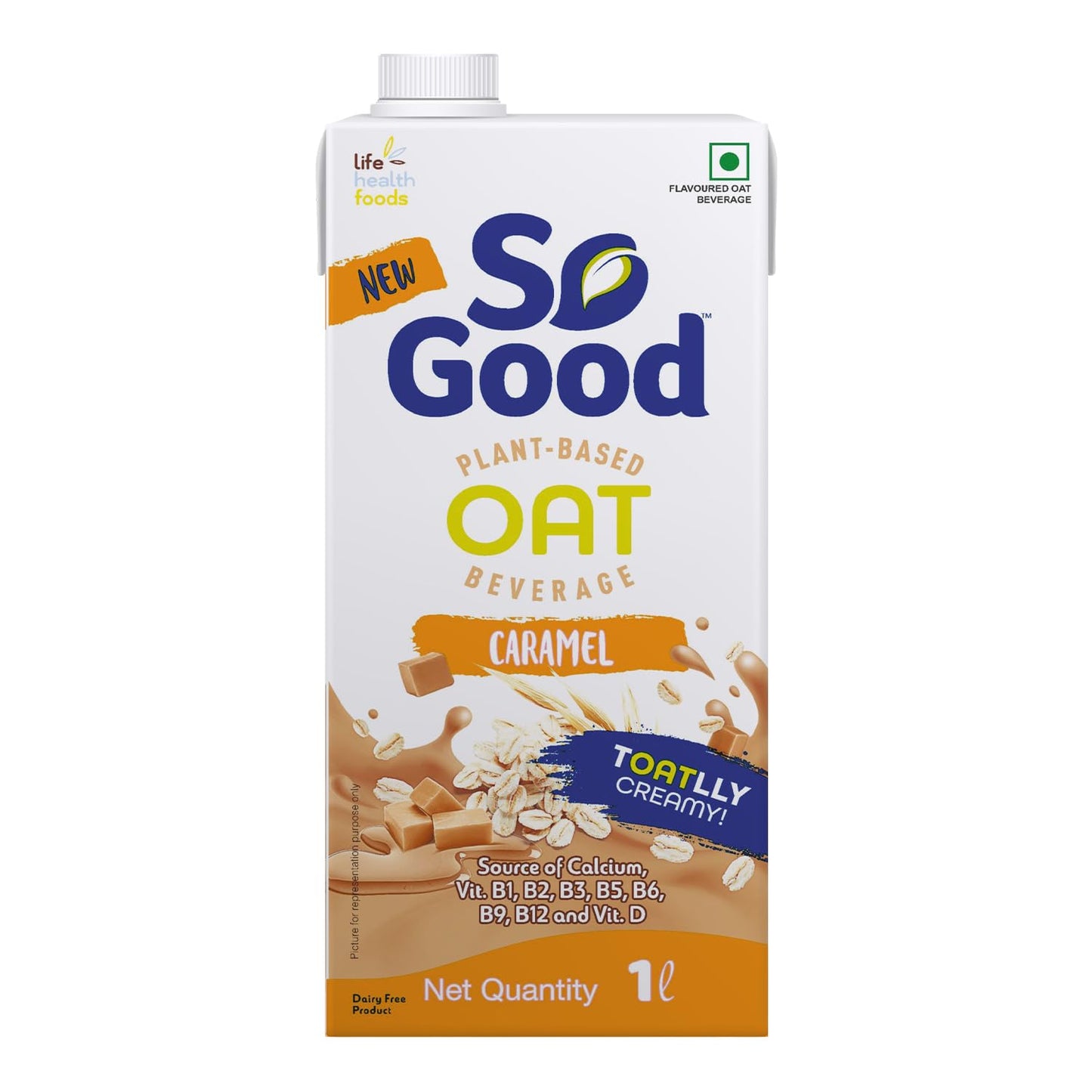 So Good Oat Milk Caramel Flavour - 1Ltr