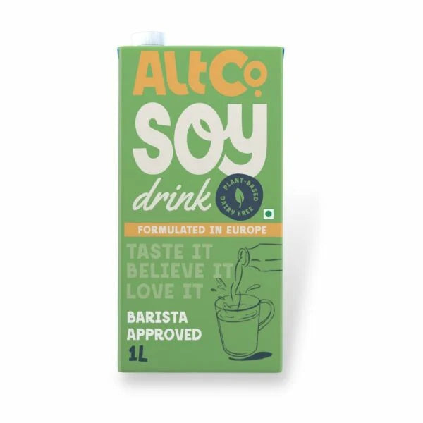 AltCo. SoyMilk- 1Ltr| Lactose-Free Milk| Gluten Free| Non-Dairy| Plant Based Milk