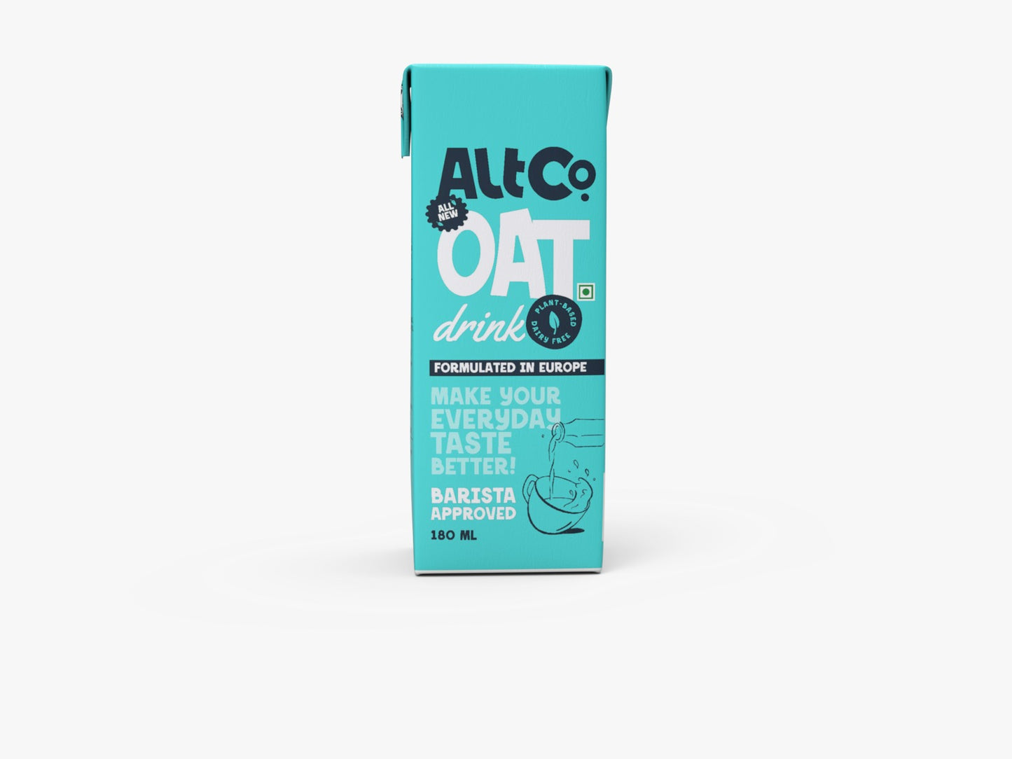 AltCo. Oat Milk- 180Ml| Lactose-Free Milk| Gluten Free| Non-Dairy| Plant Based Milk